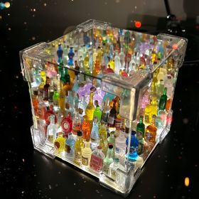 DIY Magic Cube Night Light, Wine Bottle LED Decorations Lamp