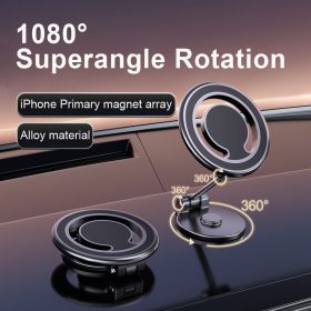 Magnetic Phone Holder For Car, Powerful Magnets Military  Grade Suction Car Phone Holder Mount Dashboard Windshield Cell Phone Holder Phone Stand (Color: Black)