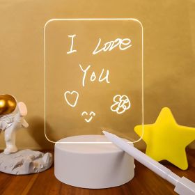 Creative Note Board Led Night Light Rewritable Message Board (Color: A)