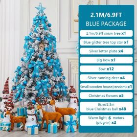 1PC artificial trees, home decor artificial trees, outdoor decorations, party supplies (Colors: Blue, inch: 82.5in)
